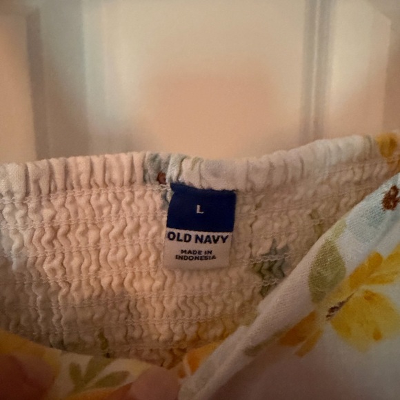 Old Navy Yellow Floral Midi Dress - Picture 2 of 4